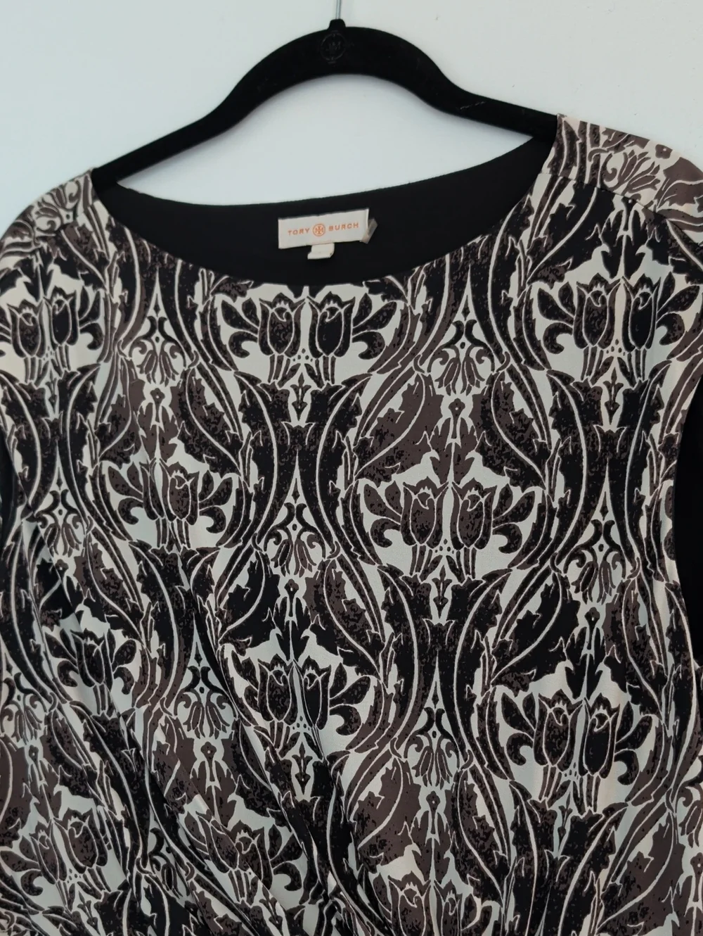 Tory Burch Odila Silk Damask Dress Size Large